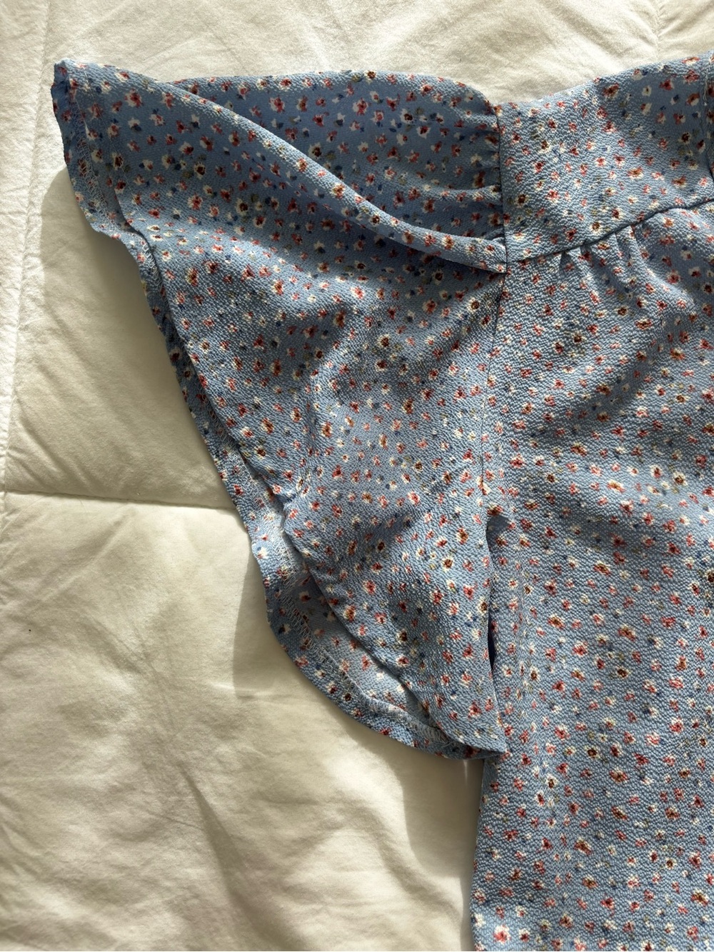 twik floral blue wrap dress - Picture 3 of 4